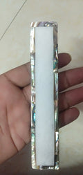 White Marble & Mother of Pearl Cabinet Handle