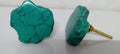 Green Stone Cabinet Knob, Natural Drawer Pull
