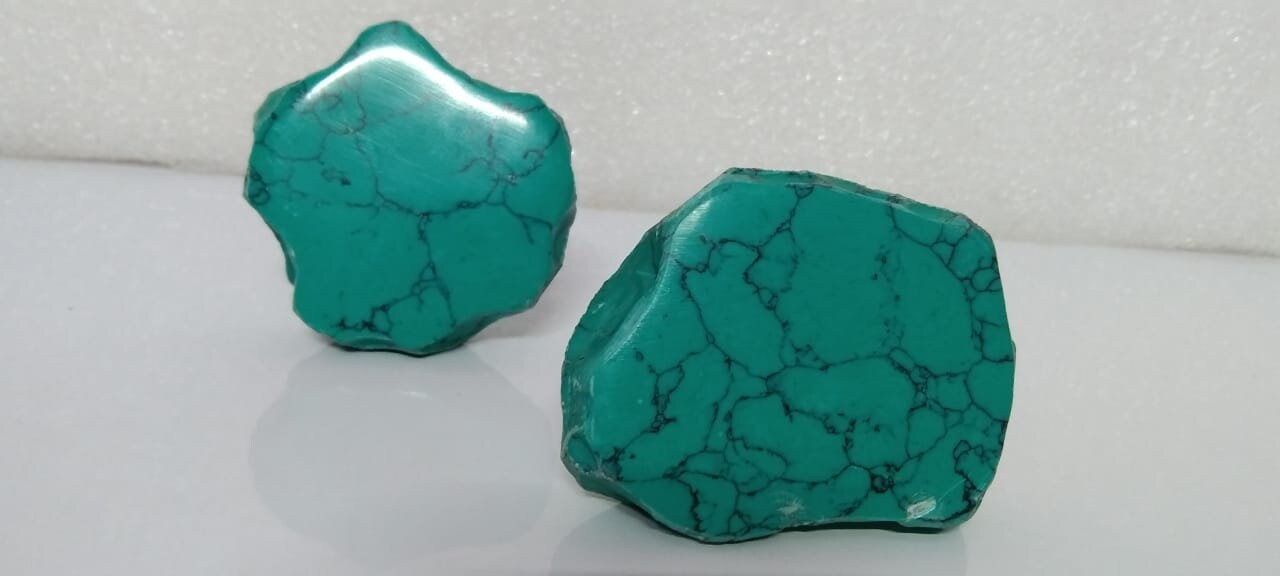 Green Stone Cabinet Knob, Natural Drawer Pull