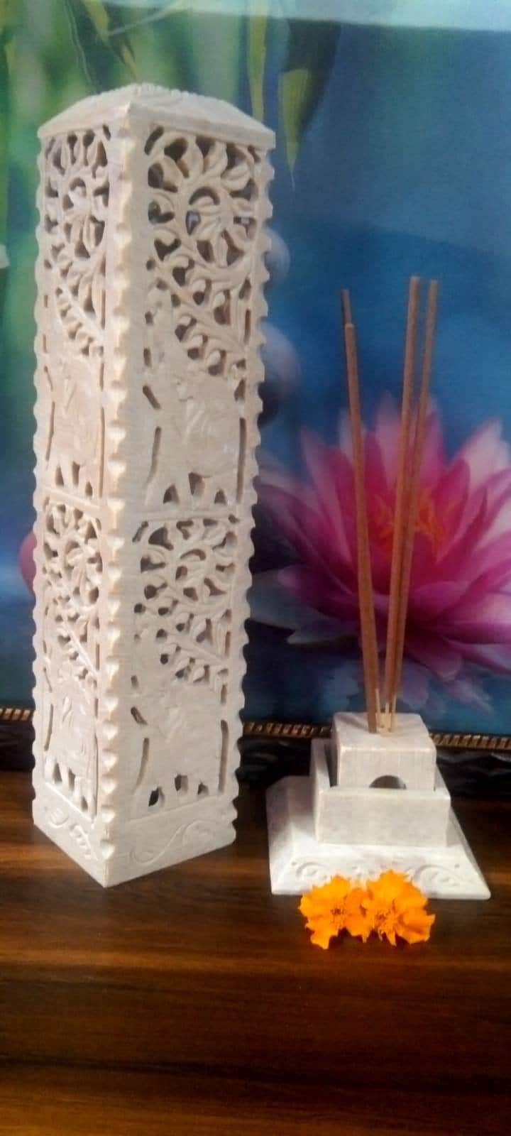 Elephant Soapstone Incense Holder – Handmade Incense Burner