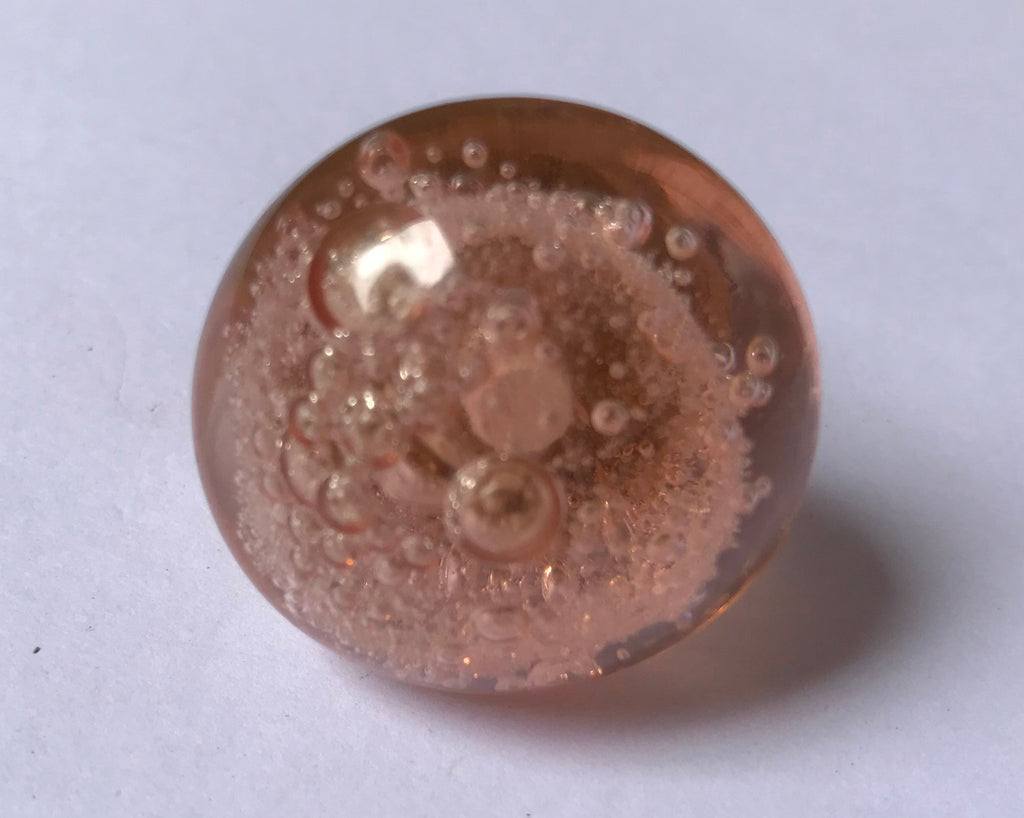 Pink Glass Knobs – Cabinet Drawer Pulls for Dresser and Kitchen