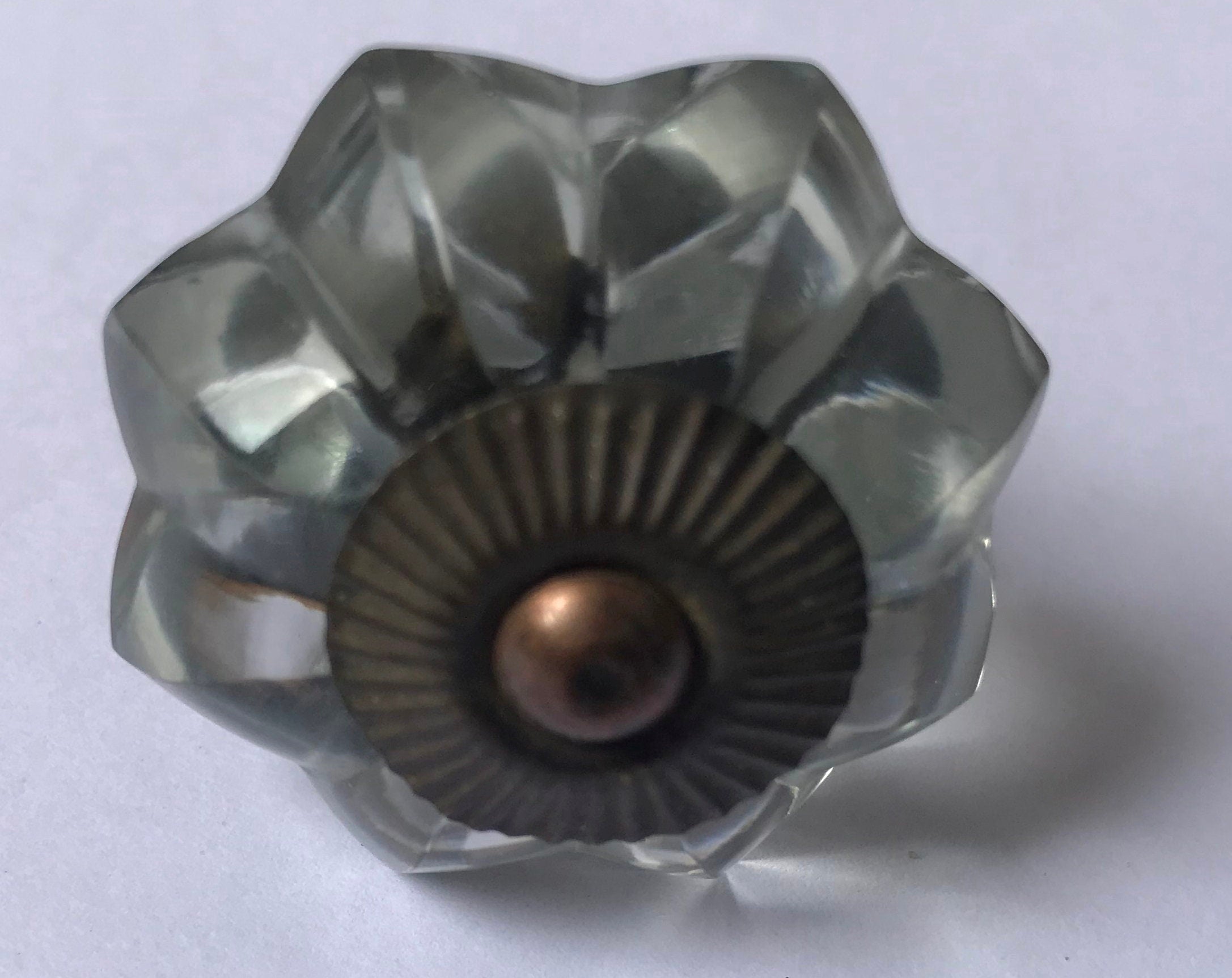 Clear Octagon Glass Knob | Crystal Cabinet Pull | Drawer Handle