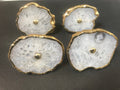 White Agate Cabinet Knob, Drawer Pull