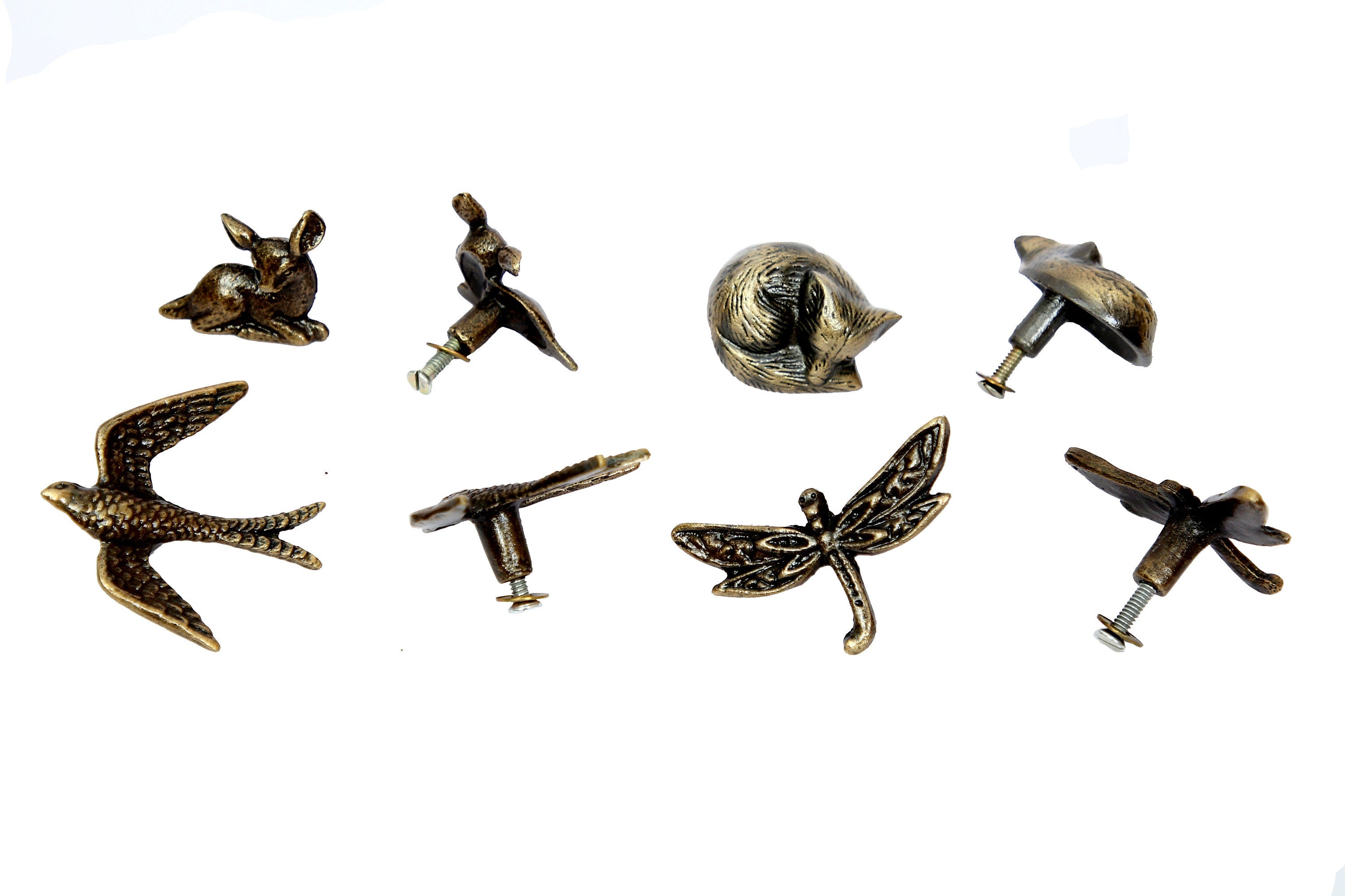 Cast Iron Animal Cabinet Knobs – Rustic Drawer Pulls