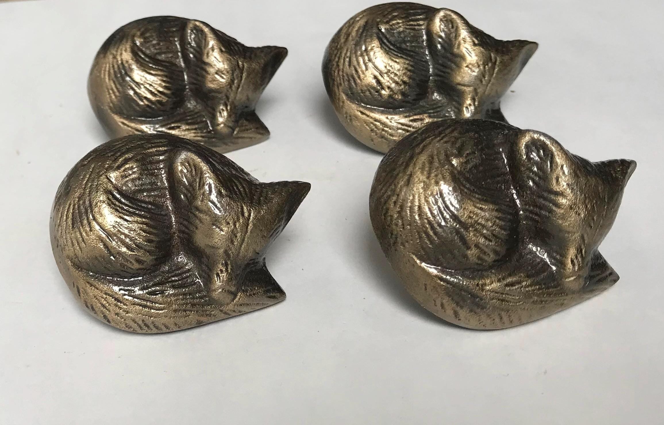 Antique Fox Knob – Rustic Woodland Drawer Pull, Handmade Cabinet Knob, Ideal Gift