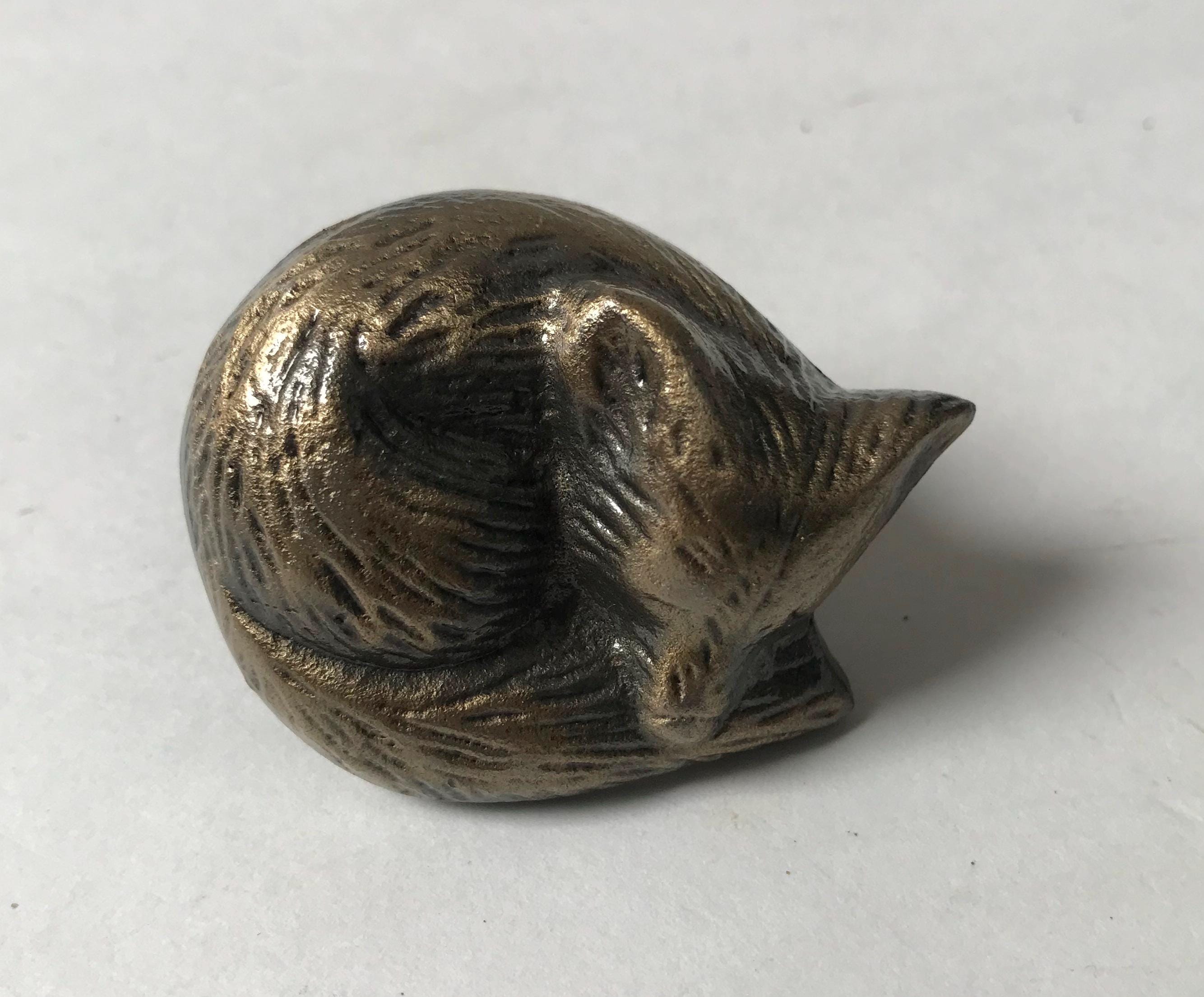 Antique Fox Knob – Rustic Woodland Drawer Pull, Handmade Cabinet Knob, Ideal Gift