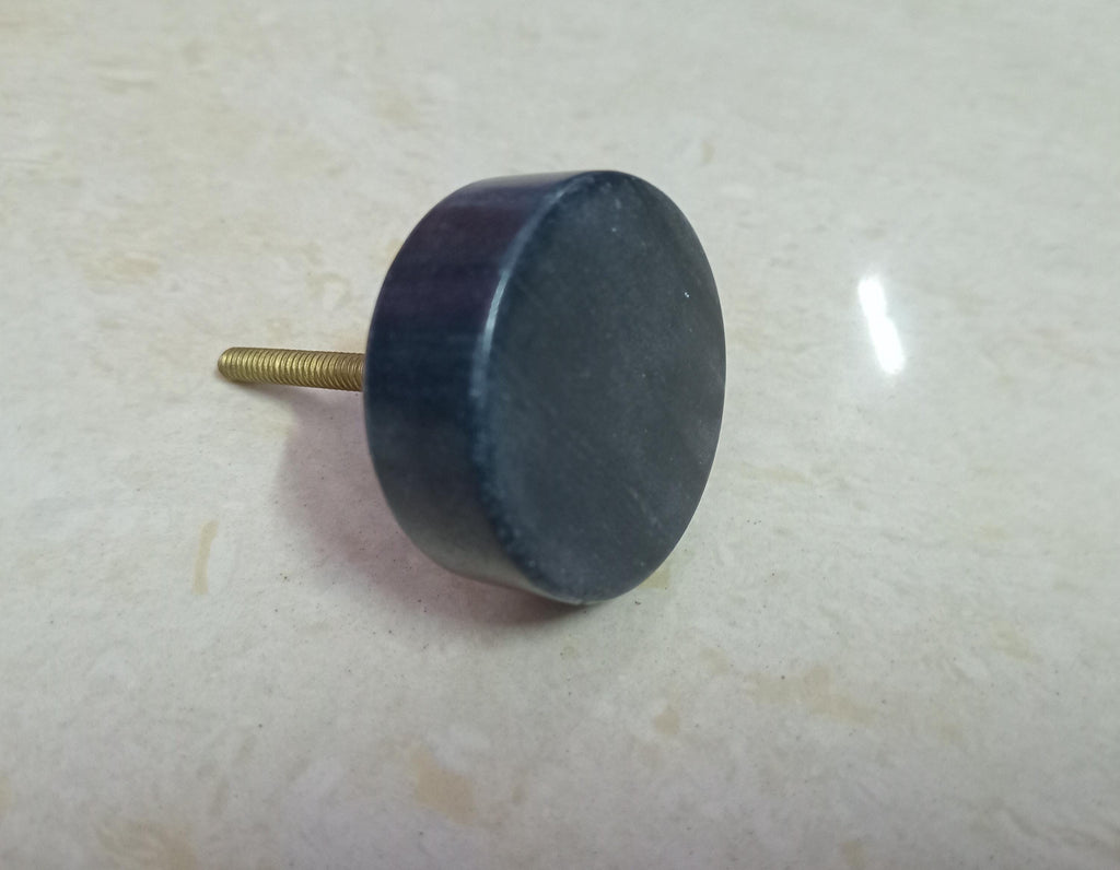 Black Marble Cabinet Drawer Pull Decorative Wardrobe Cupboard Door Handle // stone knobs