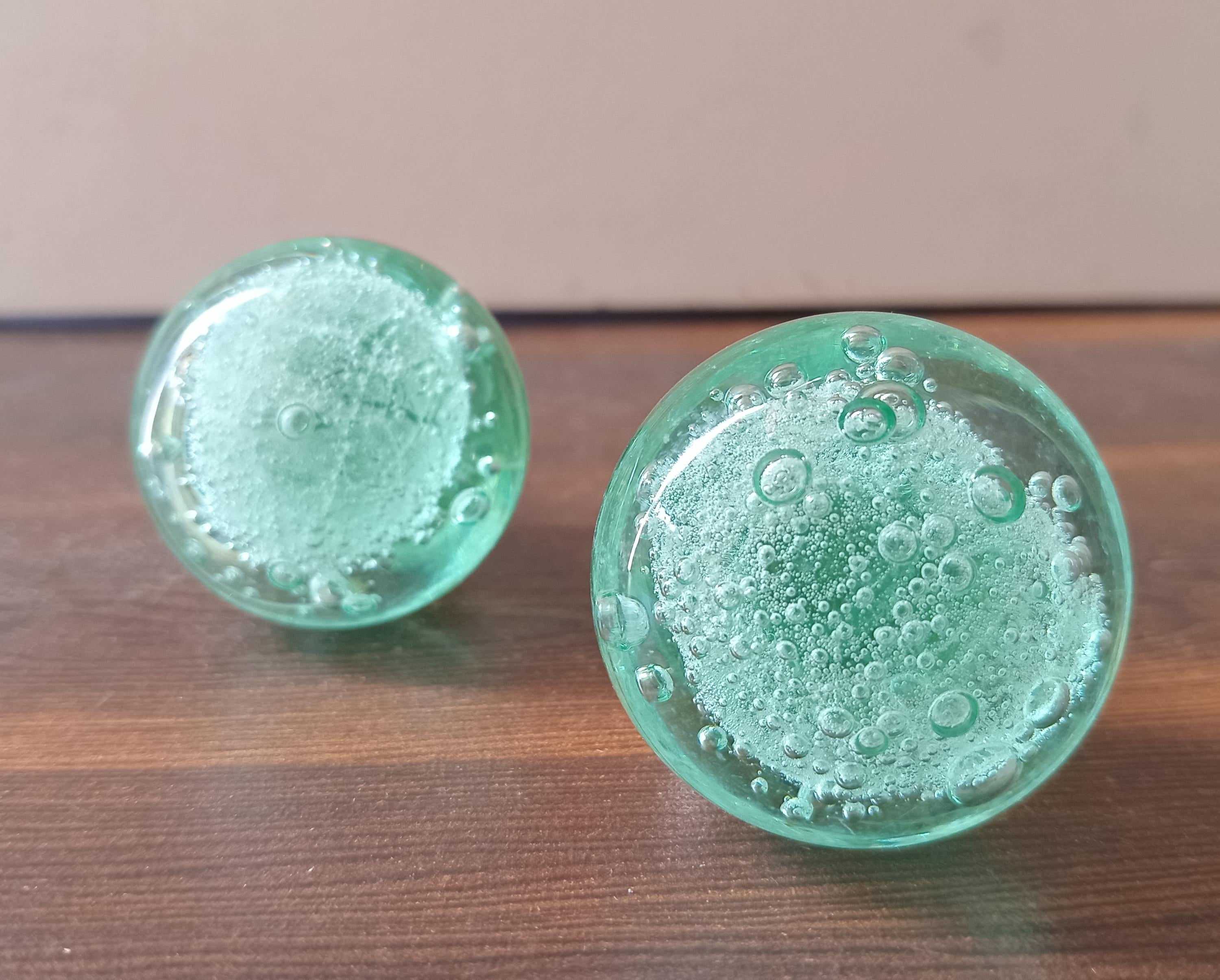 Light Green Glass Knobs – Cabinet Drawer Pulls for Dresser and Kitchen