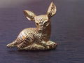 Fawn Brass Cabinet Knob, Animal Drawer Pull