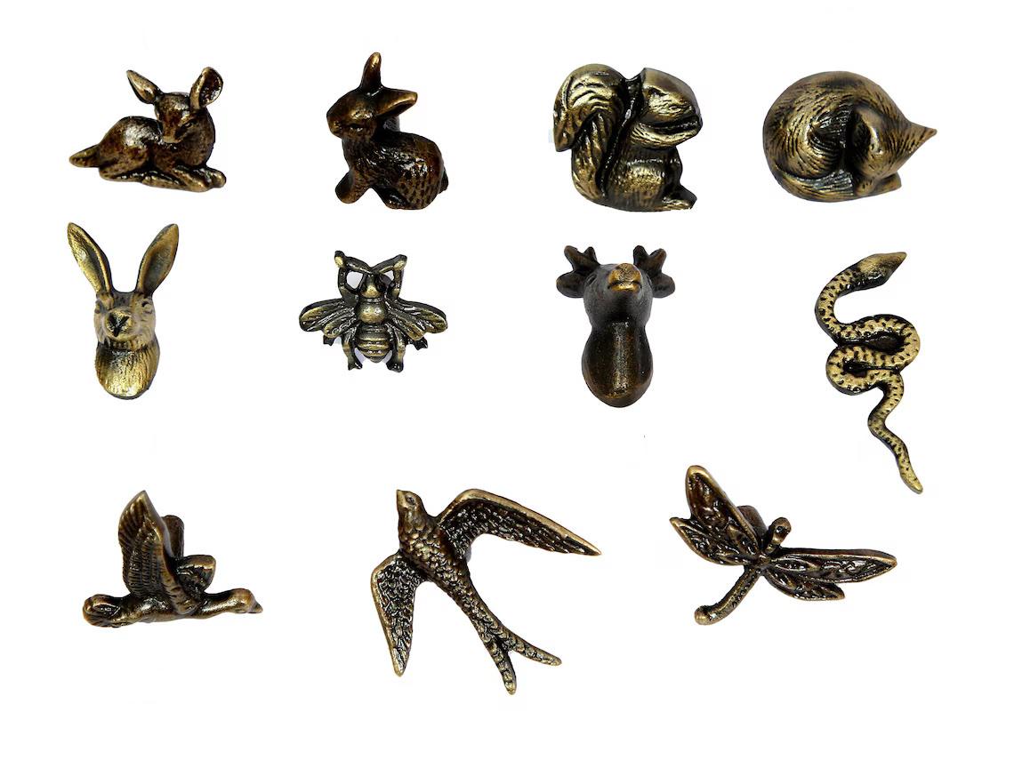Cast Iron Animal Cabinet Knobs – Rustic Drawer Pulls